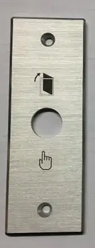 Без лого 115* 40 мм Сребриста лентата от алуминиева сплав, Бутон за да излезете на вратите, Достъп от контролния панел (MJ-3-16- W + GQ16B-10 / S) Изображение