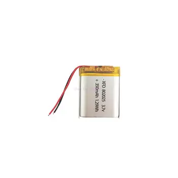 50/100 парчета 802025 3,7 На 350 mah литиево-полимерна акумулаторна батерия Li-Po Изображение