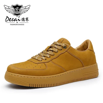 DESAI Класически дизайн Air, ежедневни мъжки обувки от естествена кожа, маркови бели спортни маратонки, обувки, ново прием на 2022 година, модни Изображение