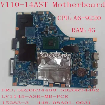 80TC за Lenovo V110-14AST дънна Платка 5B20R34480 5B20R34482 LV1145-ASR-MB-PCR 15283-3 448.08A01.0031 A6-9220 Оперативна памет: 4G Изображение