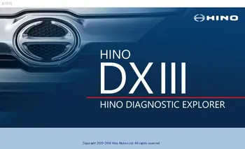 Hino Diagnostic EXplorer 3 - Hino DX3 V1.23.7 [09.2023] +keygen + База данни Изображение