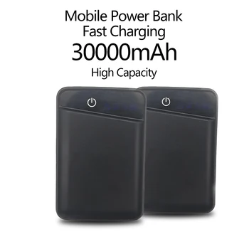 Нов захранващ Блок 30000 mah Зарядно устройство за мобилен телефон, USB Бързо зареждане, за мобилен телефон iPhone 13 Xiaomi Power Bank Изображение