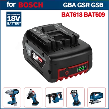 18V 10Ah li-Ion Батерия За Bosch Power 18V Инструмент за Архивиране на 10000 ма Преносим Заместител на BOSCH 18V BAT609 BAT609 Изображение