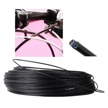 16 фута Корпус кабел за превключване на велосипедни спирачки, черен външен корпус, защитен филм Изображение