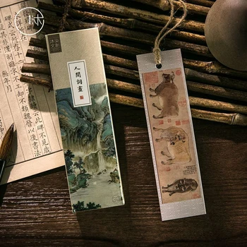 30 бр./опаковане. Творчески китайски хартиени маркер за рисуване на ретро-книга за четене, поздравителна картичка с благоговение, канцеларски материали за учениците Изображение