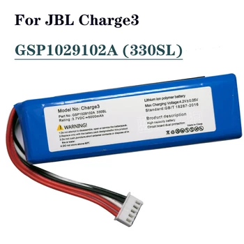 GSP1029102A 330SL Батерия за JBL Charge3 Зареждане 3 левица отрицателни безжичен говорител Bluetooth литиево-полимерна батерия 6000 mah Изображение