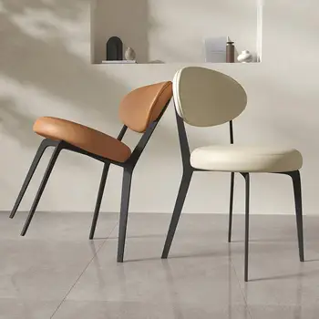 Бели Сватбени трапезни столове, Луксозен модерен Дизайн на Всекидневна Медитация Италиански шезлонг Nordic Silla Мебели за дома Изображение