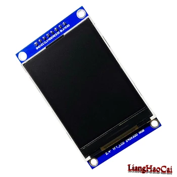 2.4-инчов TFT LCD модул печатна платка ILI9341 240x320 адаптер Тип на заваръчния спойка 18-пинов 4-жични интерфейс SPI-с разстояние 2.54 мм Изображение