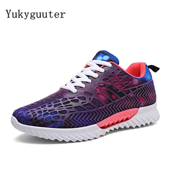 Спортни маратонки за бягане, дамско градинска дишаща удобни обувки за двойки, леки спортни мрежести обувки, дамски висококачествени Изображение