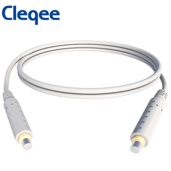 Cleqee 1 бр. магнитен тест тел 30VAC 5A|низковольтная магнитна скок силиконов кабел 1 м - Бял T10005.6 Изображение