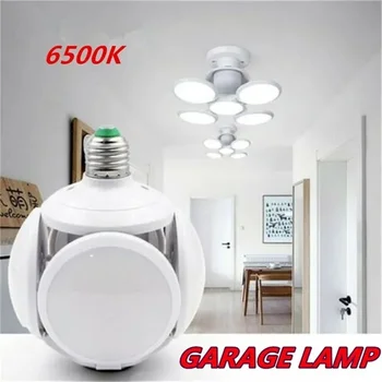 40 W 120LED E27 Гараж крушка, деформируемый тавана лампа, Лампа за магазин, работилница, 6500 К, Декорация на всекидневна Изображение