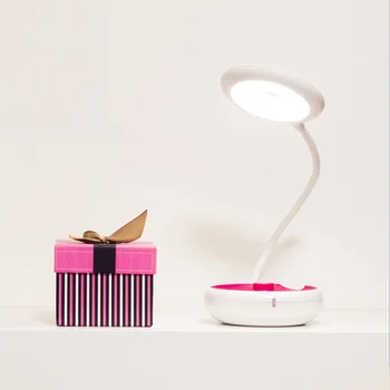 Креативна сгъваема лампа yoyo сърце със зареждането чрез USB, защита за очите, обучение настолна лампа за четене, led преносими малката настолна лампа на открито Изображение