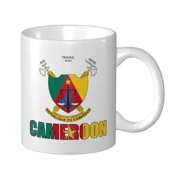 Чаша Mark Чаша с емблемата на Хартата на Камерун, чаши за Кафе, Чаша за чай, мляко, вода, пътни чаши за офиса и дома Изображение