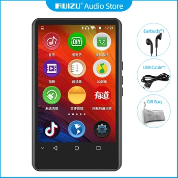 RUIZU H6 Android, WiFi, MP3 Bluetooth, MP4, MP5 Плейър С Вграден високоговорител Поддръжка на Записи в FM радио, ebook TF Карта Изтегляне на приложение Изображение