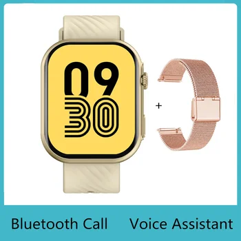 Дамски Bluetooth Smart-Часовници 2023 С Подкрепата на Отговорите На Повикване С Набиране, Обучение на Дишането, Динамично наблюдение на Сърдечната Честота, Умни Часовници за Android и IOS Изображение