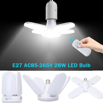 Led прожектори Домашно умна лампа E27 Focus с wi-fi дистанционно управление за покривна лампа 220v, перката, led лампа за дома Ac85-265V Изображение