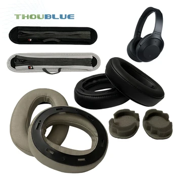 Замяна амбушюра THOUBLUE за слушалки Sony WH-1000XM2 MDR-1000X, калъф от пяна с памет ефект, амбушюры за слушалки Изображение