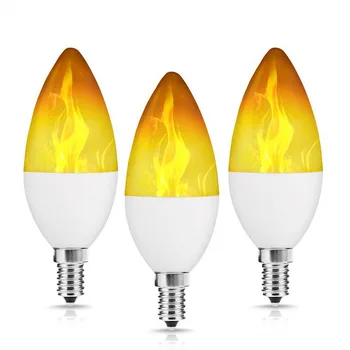 5шт E14 Led Имитира Пламък на Лампа 9 W AC85-265V Luces Домашни Електронни Аксесоари Лампа с ефект на Пламъка на Лампата Lampada light Изображение
