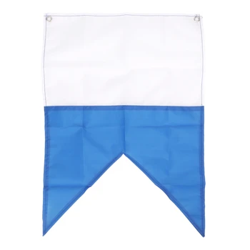 49x35 см, Синьо-бяло знаме за гмуркане Флаг за гмуркане с шнорхел Изображение