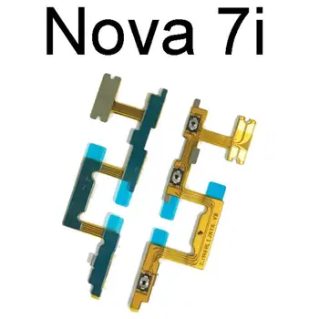За Huawei Nova 7i Бутон за включване изключване превключвател на силата на звука на лентата гъвкав кабел за Подмяна на мобилен телефон ремонт на детайл Изображение