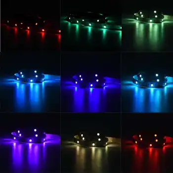 Ленти led светлина, Гъвкави RGB 5050 SMD, украса, лампа за подсветка, нощна светлина, светещ венец за спални, Водоустойчив/Неводостойкий Изображение