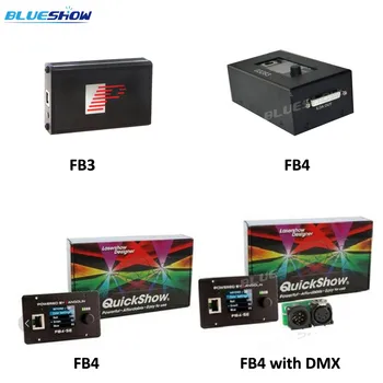 Quickshow QS Laser Light Controller FB4 с лазерен проектор show light FB3 DMX laser light show софтуер ILDA Laser Show Изображение