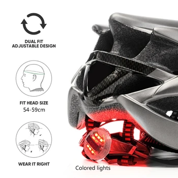 Нов Дизайн с Черни каски МТБ, Велосипеден шлем за планинските пътища, Велосипеден шлем casco ciclismo 2023 Изображение