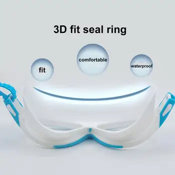 Очила за плуване Силиконови Очила за плуване, за монтиране на лицето, защитаващи очите, удобни плажни защитни очила за деца Изображение