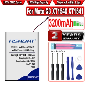 HSABAT FC40 Топ 3200 mah Батерия за Motorola Moto G 2015 за Мото G3 XT1540 XT1541 XT1543 XT1548 XT1550 XT1557 xt1544 Изображение