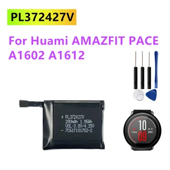 Оригинален Нов Батерия PL372427V 280 ма за Huami AMAZFIT PACE A1602 A1612 Спортни Смарт Часовници За Ремонт на Акумулаторни Батерии Изображение