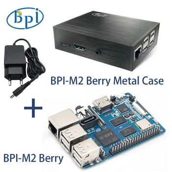Banana Pi BPI-M2 Berry с метален корпус Power Allwinner A40i четириядрен процесор Cortex -A7 с 1 GB DDR3 памет и SATA BT4.0 Android 6.0 Изображение
