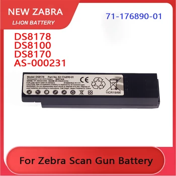 Нови оригинални сменяеми батерии за Zebra DS8178 DS8100 DS8170 AS-000231; 82-176890-01 71-176890-01 BTRY-DS81EAB0E-00 Изображение
