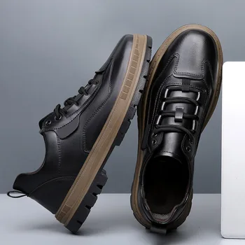 2023 Нова тенденция Ежедневни обувки за мъже Елитен марка Мъжки обувки Удобни обувки За ходене Мъжка мода, Мъжки ежедневни обувки Изображение