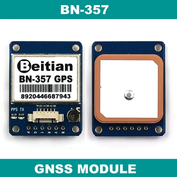 1PPS UART TTL ниво на GPS, GLONASS, двоен модул за ГНСС, GPS-модул със светкавица антена BN-357 Изображение