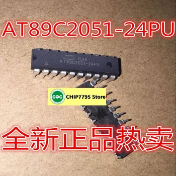 AT89C2051 AT89C2051-микроконтролер 24PU с 8-битов флаш памет 8051 2K DIP-20 Изображение