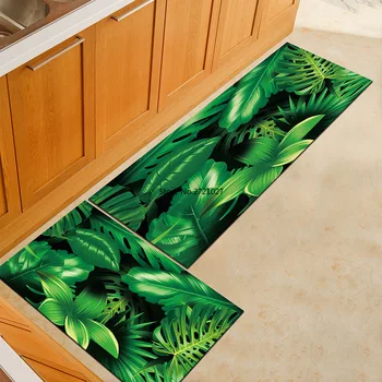 3D Зелена трева Пейзаж Подложка за пода на Касата на мат Коридор Модерна всекидневна с Балкон Баня Противоскользящий мат Килим с Кухненски килим Изображение