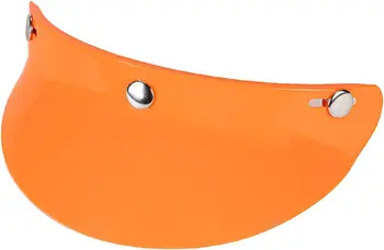 3 капаче за мотоциклетни каски, козирка от ултравиолетовите лъчи, на Слънчеви щитове - Оранжев Изображение