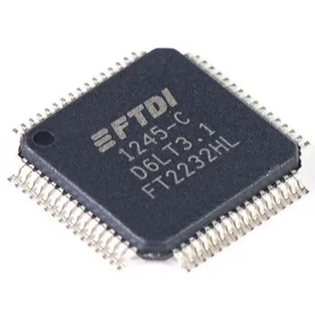 1 бр./lot, 100% нов FT2232HL, макара FT2232HL, чип FT2232 LQFP-64, чип USB HS, двойна UART/FIFO 64-LQFP Изображение