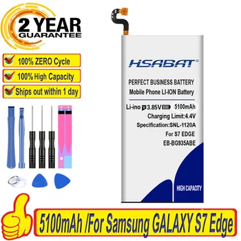 Батерия HSABAT EB-BG935ABE 5100 mah за Samsung GALAXY S7 Edge G9350 G935F G935 G935FD G935W8 SM-G935F Изображение