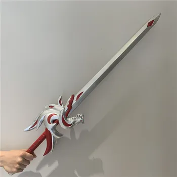 Cos Подарък Голяма от 80 см Китайски Стил на Червено Сребърен Меч на Финикс е 1:1 Нож за бойни изкуства Модел на меча от изкуствена кожа подарък играчка Изображение