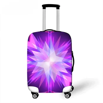 18-32-инчов карирани еластичен сгъсти багаж, защитен калъф за куфара, защитен калъф за торбата за прах, Cartoony калъф за пътуване Изображение
