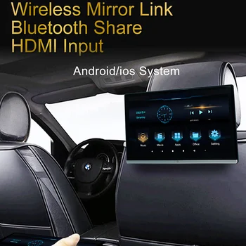 13,3-инчов монитор останалите главата на автомобила 4K/1080P IPS, Android сензорен екран WIFI/Bluetooth/USB/SD//FM-видео Изображение