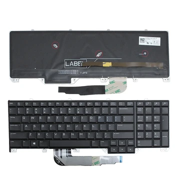 KBHUB Новата американска клавиатура за лаптоп DELL Alienware 17 R4 с подсветка черен цвят Изображение