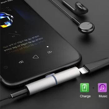 USB Moto Адаптер за Светкавица и 3.5 мм Aux Adaptilo за iPhone 7 8 X plus Сплитер за слушалки Кабо Adaptador За BMW Osmo Halle Изображение