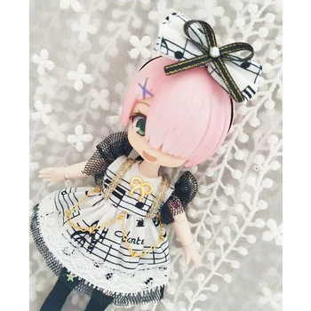 1 комплект Скъпа музикална нота 1/12 Куклено рокля Obitsu 11 + прическа, Облекло за OB11 Аксесоари за кукольной дрехи OB 11 Изображение