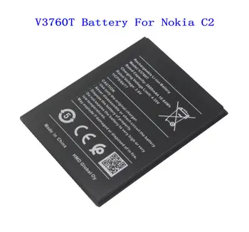 1x Нова батерия 2800 ма V3760T за мобилен телефон Nokia C2 батерии V3760T Изображение