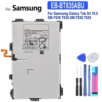 Батерия за телефона 7300 mah EB-BT835ABU За Samsung Galaxy S4 10,5 SM-T830 T830 SM-T835 T835 Batterij Безплатни Инструменти Изображение
