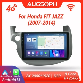 Автомагнитола Android 13 за Honda FIT (JAZZ 2007-2014, 10-инчов мултимедиен плеър 2K с 4G Carplay и 2Din GPS-навигация. Изображение