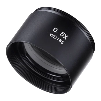 WD165 0.5 X Тринокулярный стереомикроскоп Помощен Barlow леща Lens 48 мм Резба Изображение