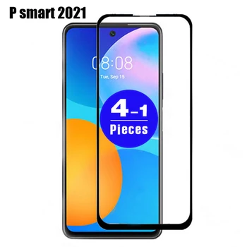 1-4 бр. пълно покритие за huawei p smart 2021 от закалено стъкло p smart plus 2019 2020 S Z pro, защитно фолио за екрана на вашия телефон Изображение